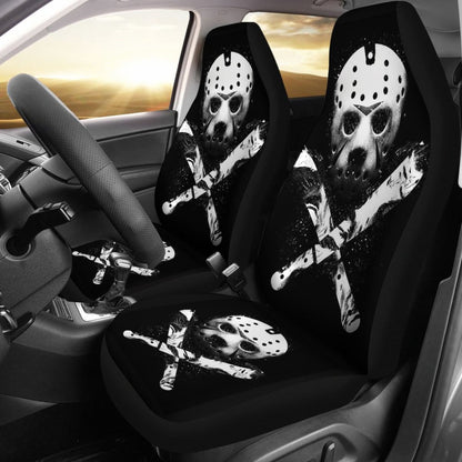 Jason Voorhees Horror Film  Fan Gift Car Seat Cover Universal Fit 210212