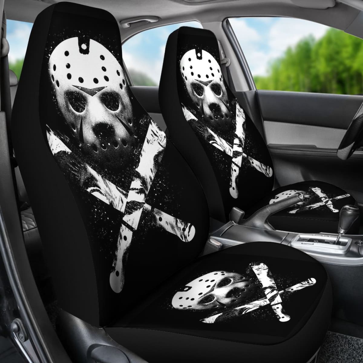 Jason Voorhees Horror Film  Fan Gift Car Seat Cover Universal Fit 210212