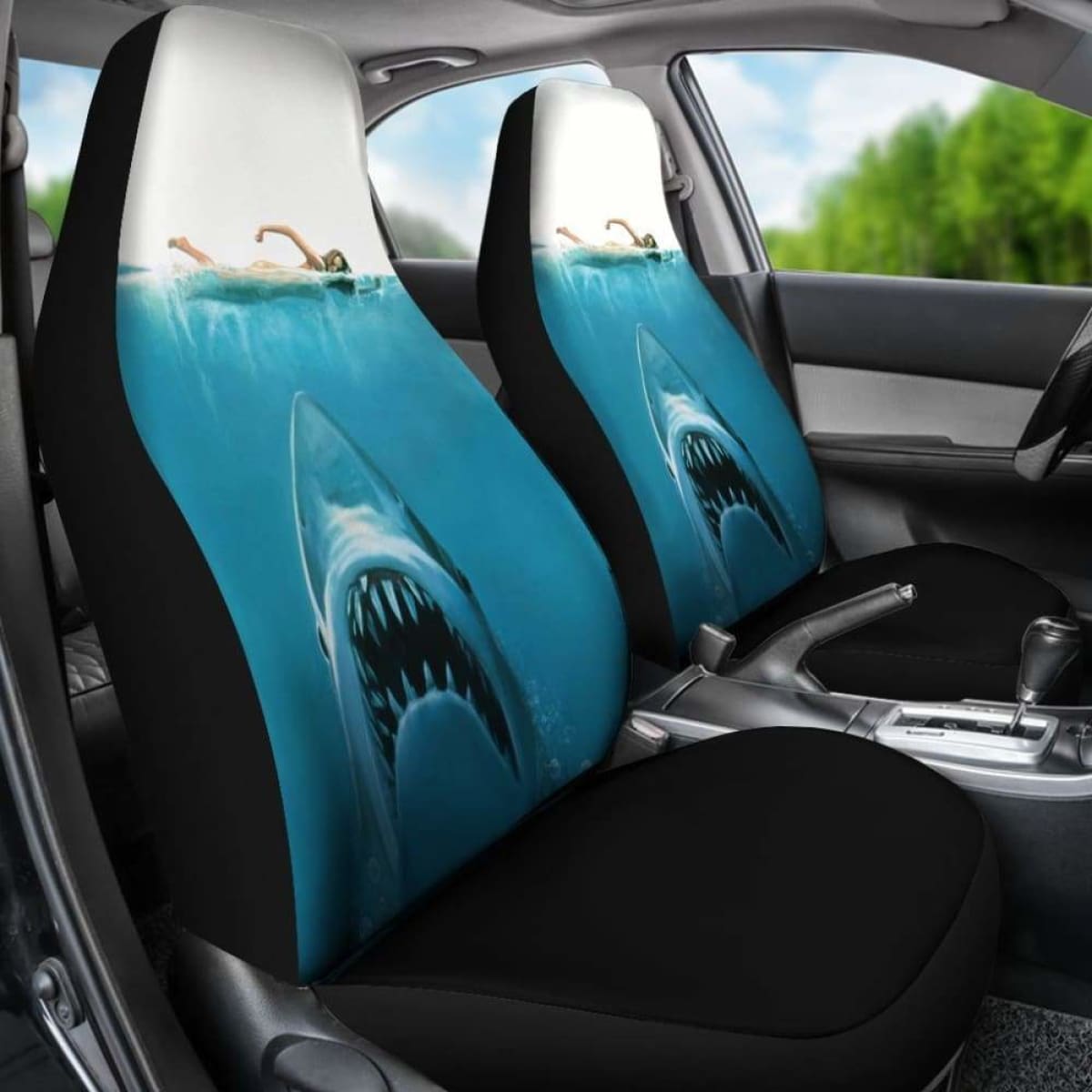 Jaws Shark Movie Car Seat Covers Universal Fit 053012