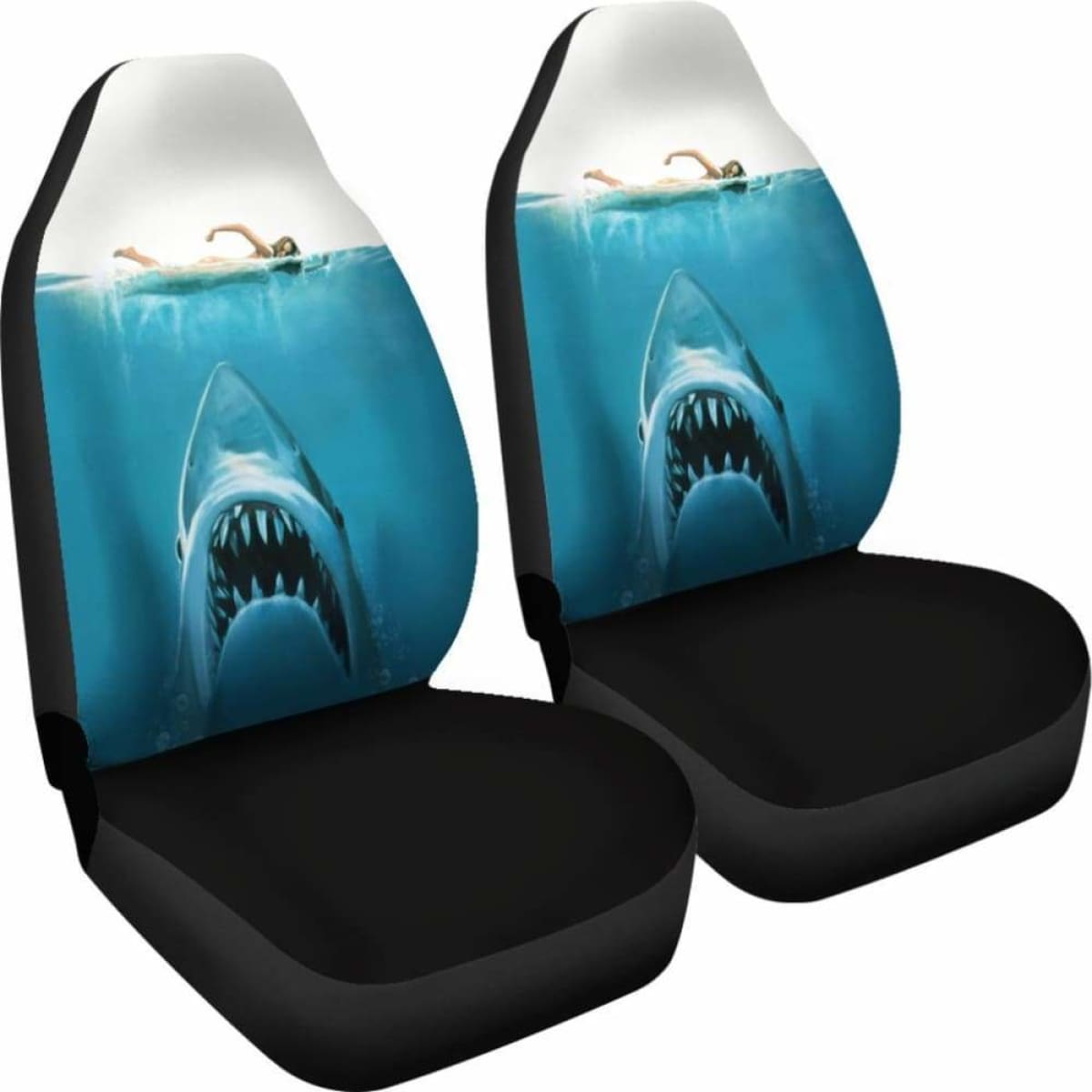 Jaws Shark Movie Car Seat Covers Universal Fit 053012