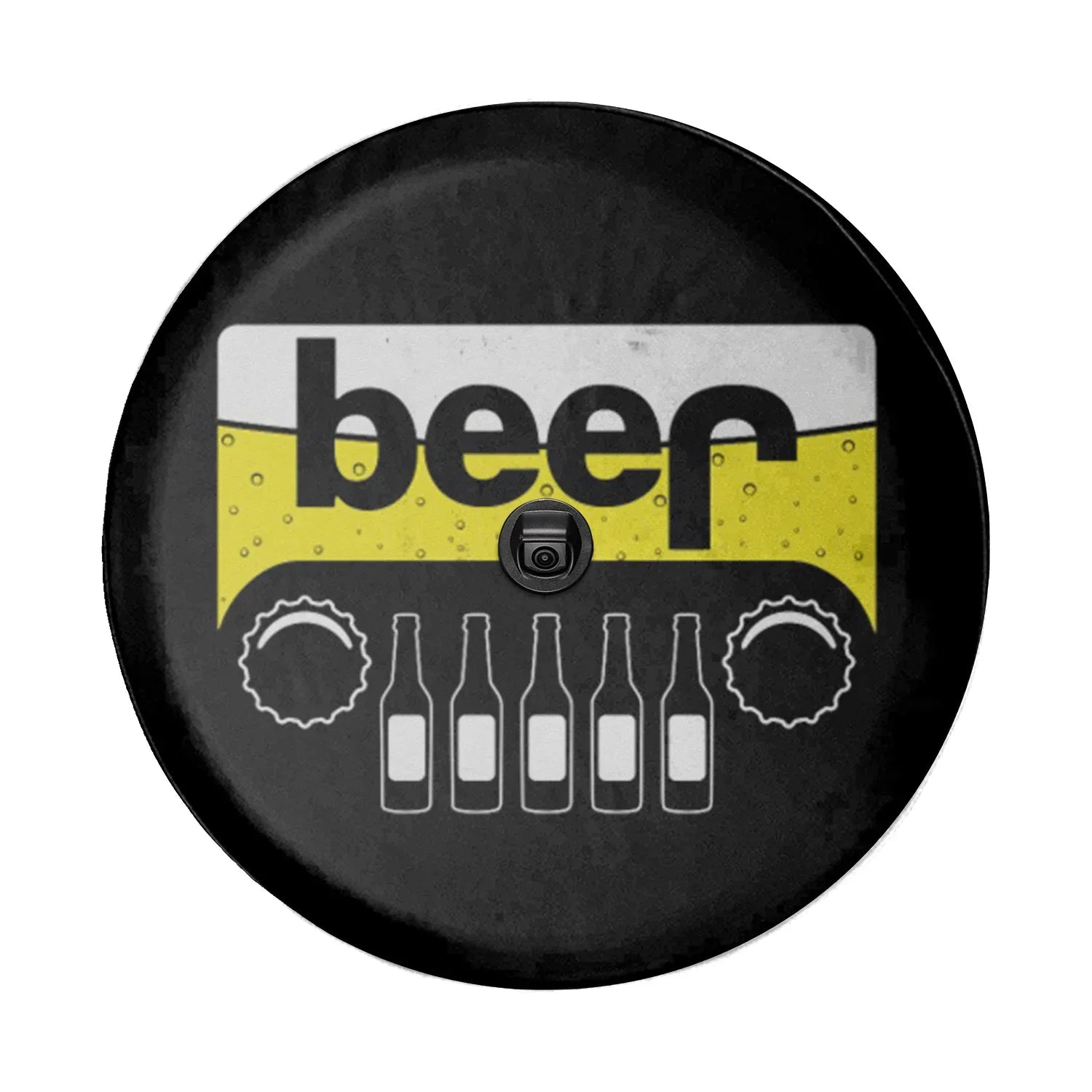 Beer Jeep Car Spare Tire Cover - PersonalizedFury