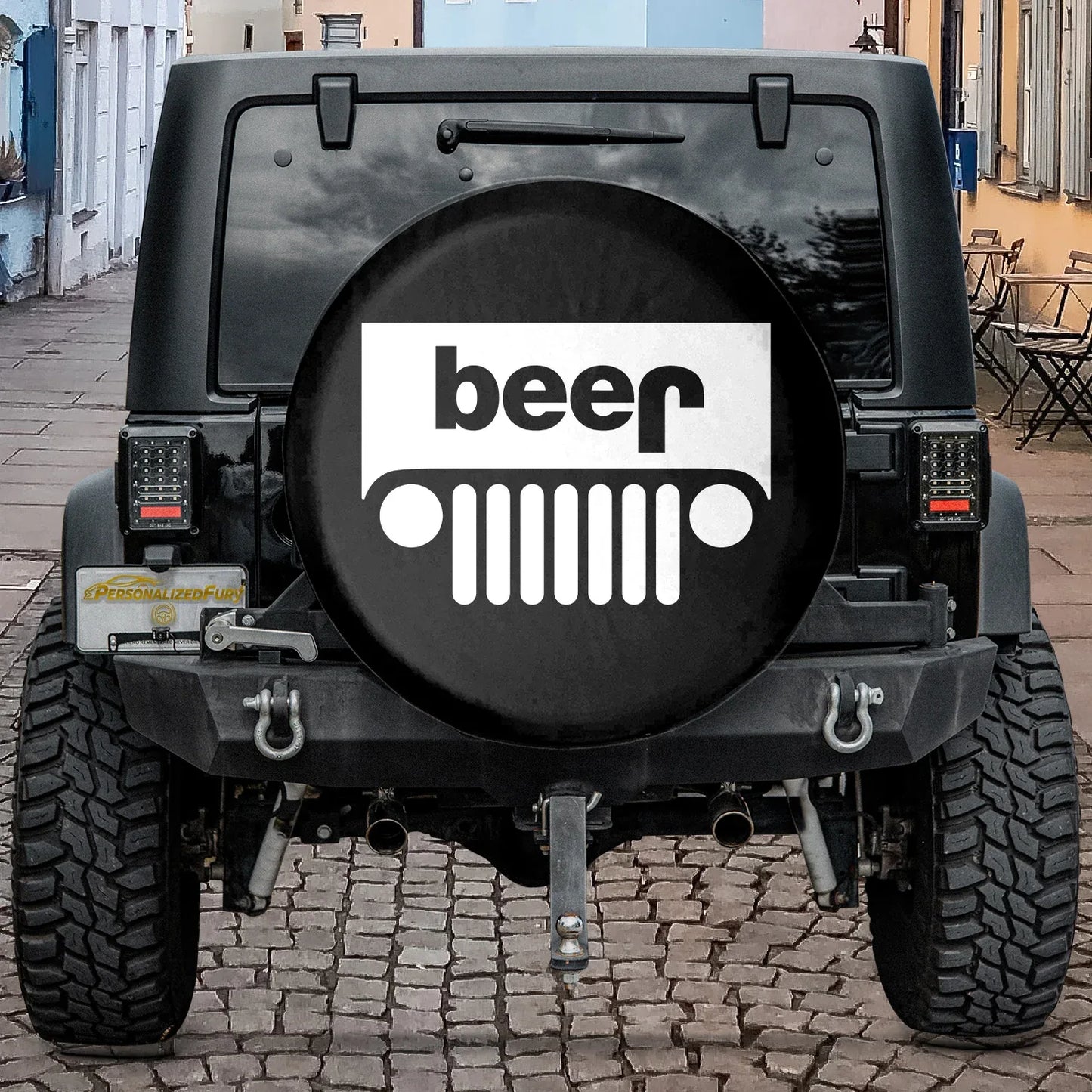 Jeep Beer Square Tire Cover Accessories – Funny Jeep Design - PersonalizedFury