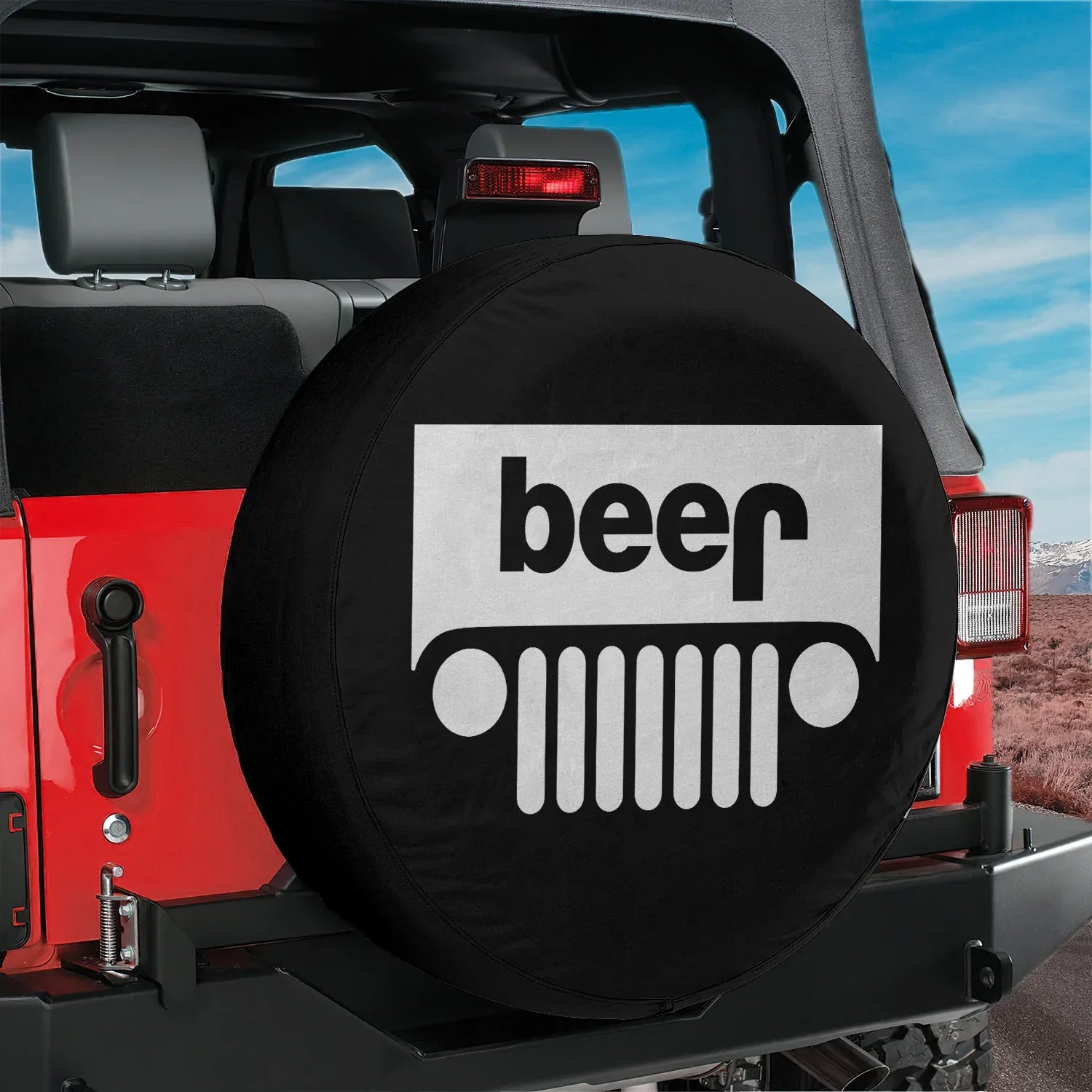 Jeep Beer Square Tire Cover Accessories – Funny Jeep Design - PersonalizedFury