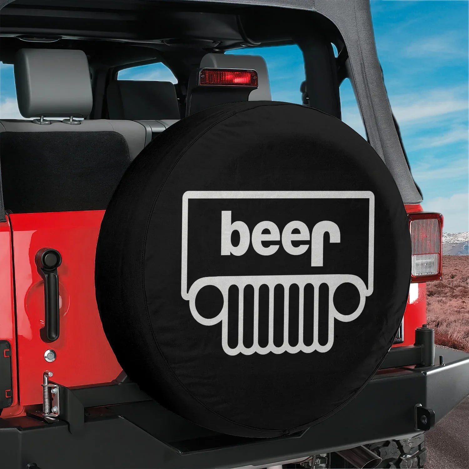 Jeep Beer Square Tire Cover – Funny Jeep Beer Accessories - PersonalizedFury