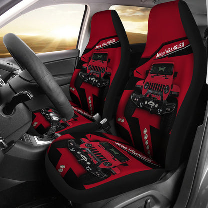 Jeep Dark Red Car Seat Covers
