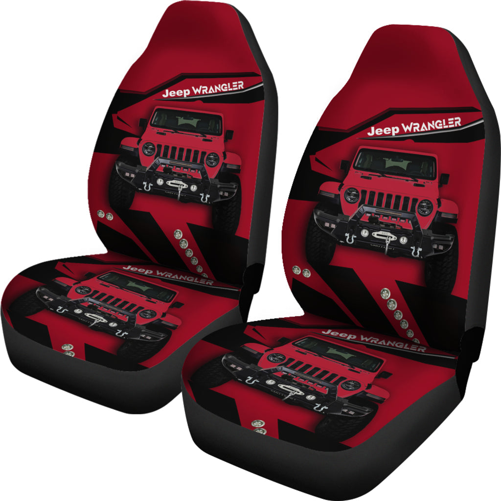 Jeep Dark Red Car Seat Covers