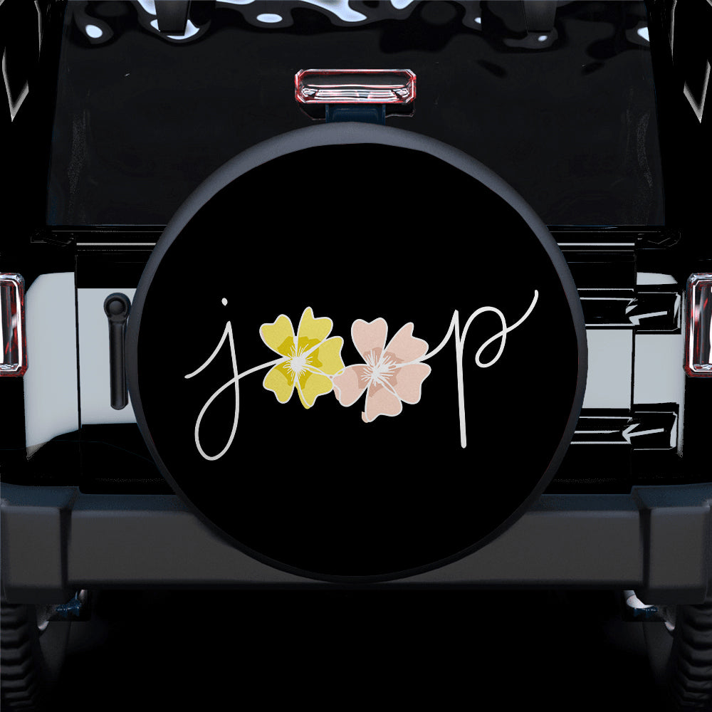 Jeep Flower Car Spare Tire Cover