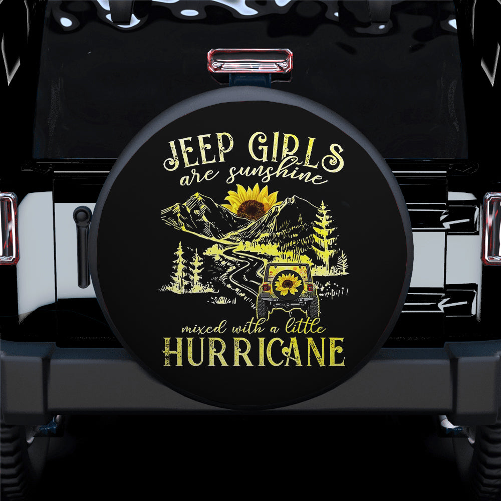 Jeep Girls Are Sunshine Car Spare Tire Cover