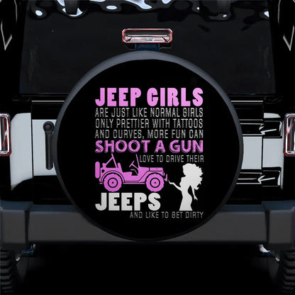 Jeep Girls Pink Car Leather Spare Tire Cover - PersonalizedFury