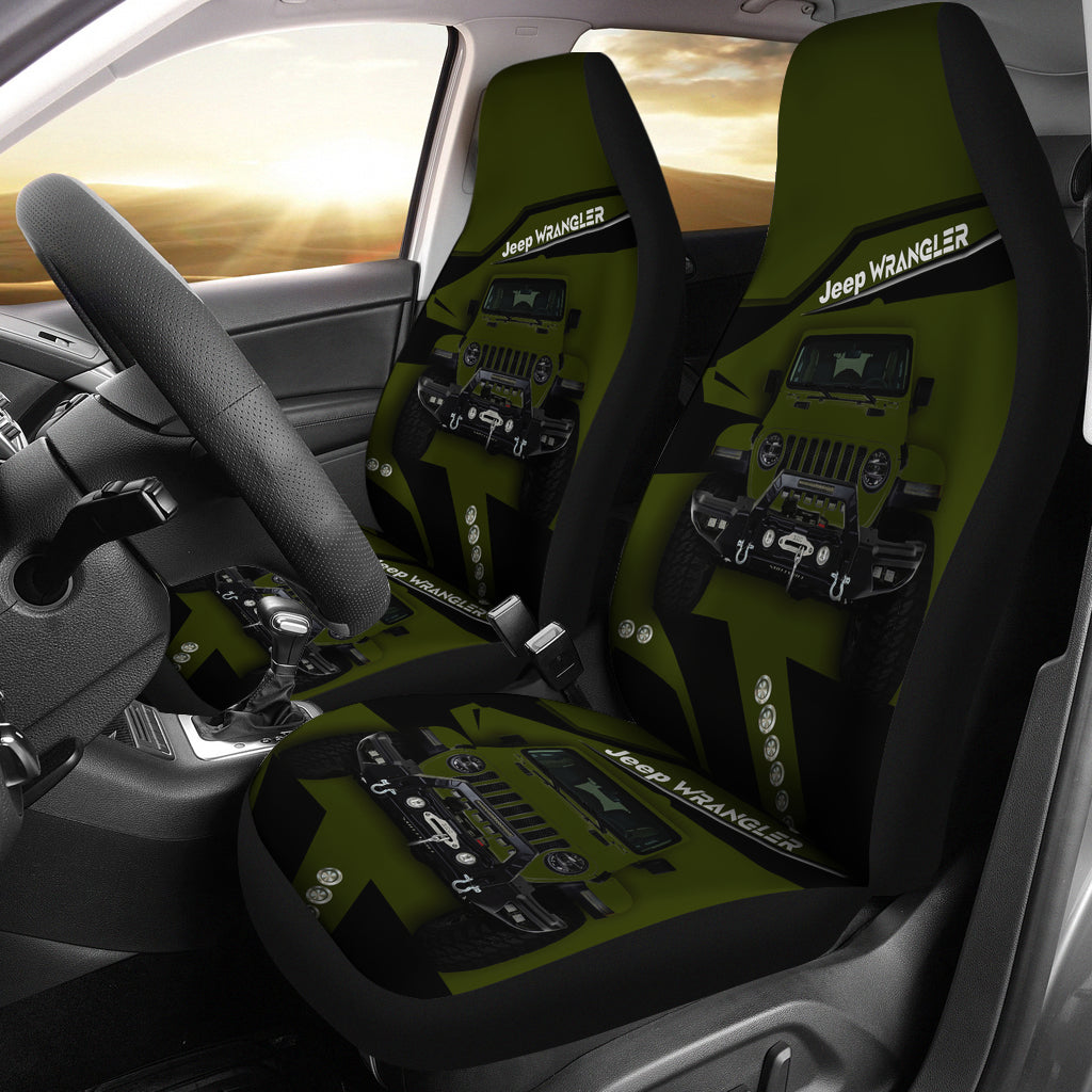 Jeep Green Car Seat Covers