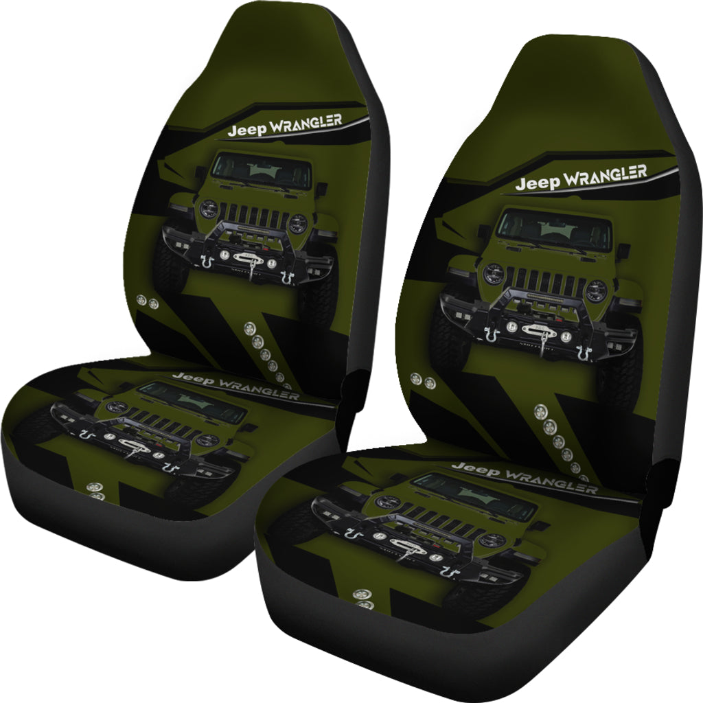 Jeep Green Car Seat Covers