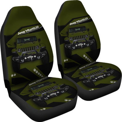 Jeep Green Car Seat Covers