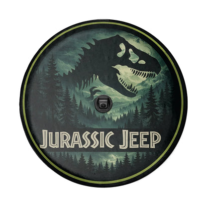 Jeep Off-Road Wheel Cover – Jurassic Park Leather Spare Tire Cover - PersonalizedFury