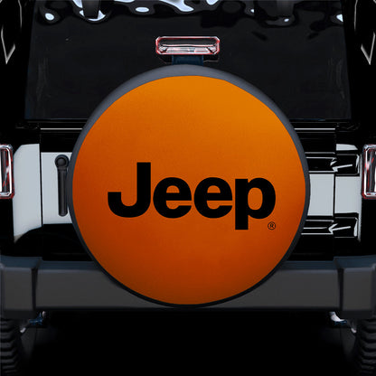 Jeep Orange Car Spare Tire Cover