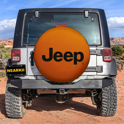 Jeep Orange Car Spare Tire Cover