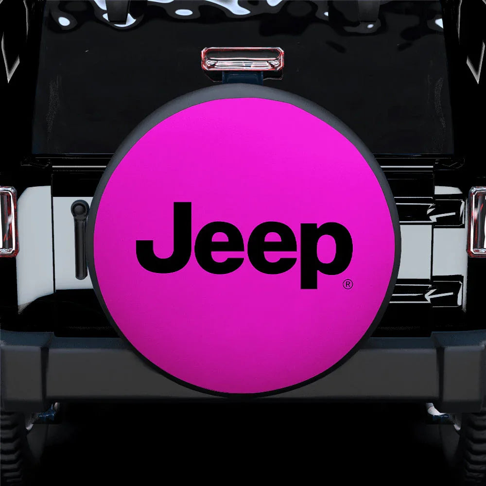 Jeep Pink Car Leather Spare Tire Cover - PersonalizedFury