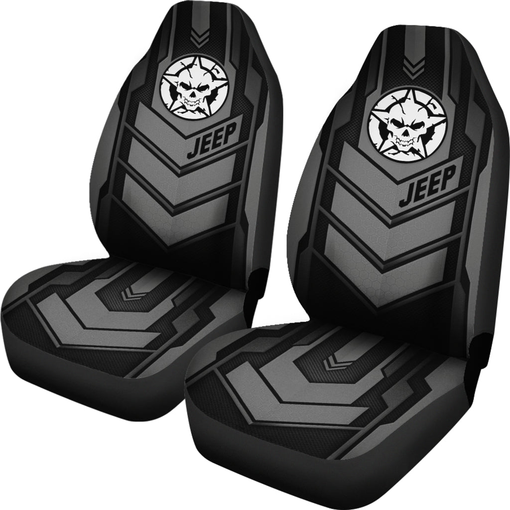 Jeep Skull Black Car Seat Covers Car Accessories Ci220602-19