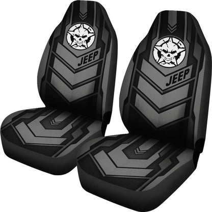 Jeep Skull Black Car Seat Covers Car Accessories Ci220602-19