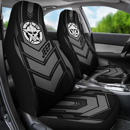 Jeep Skull Black Car Seat Covers Car Accessories Ci220602-19