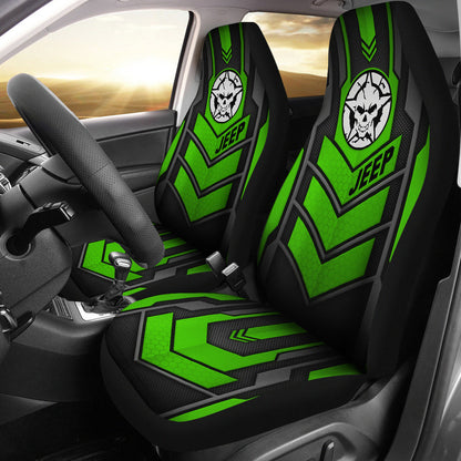 Jeep Skull Gecko Pearl Green Car Seat Covers Car Accessories Ci220602-16