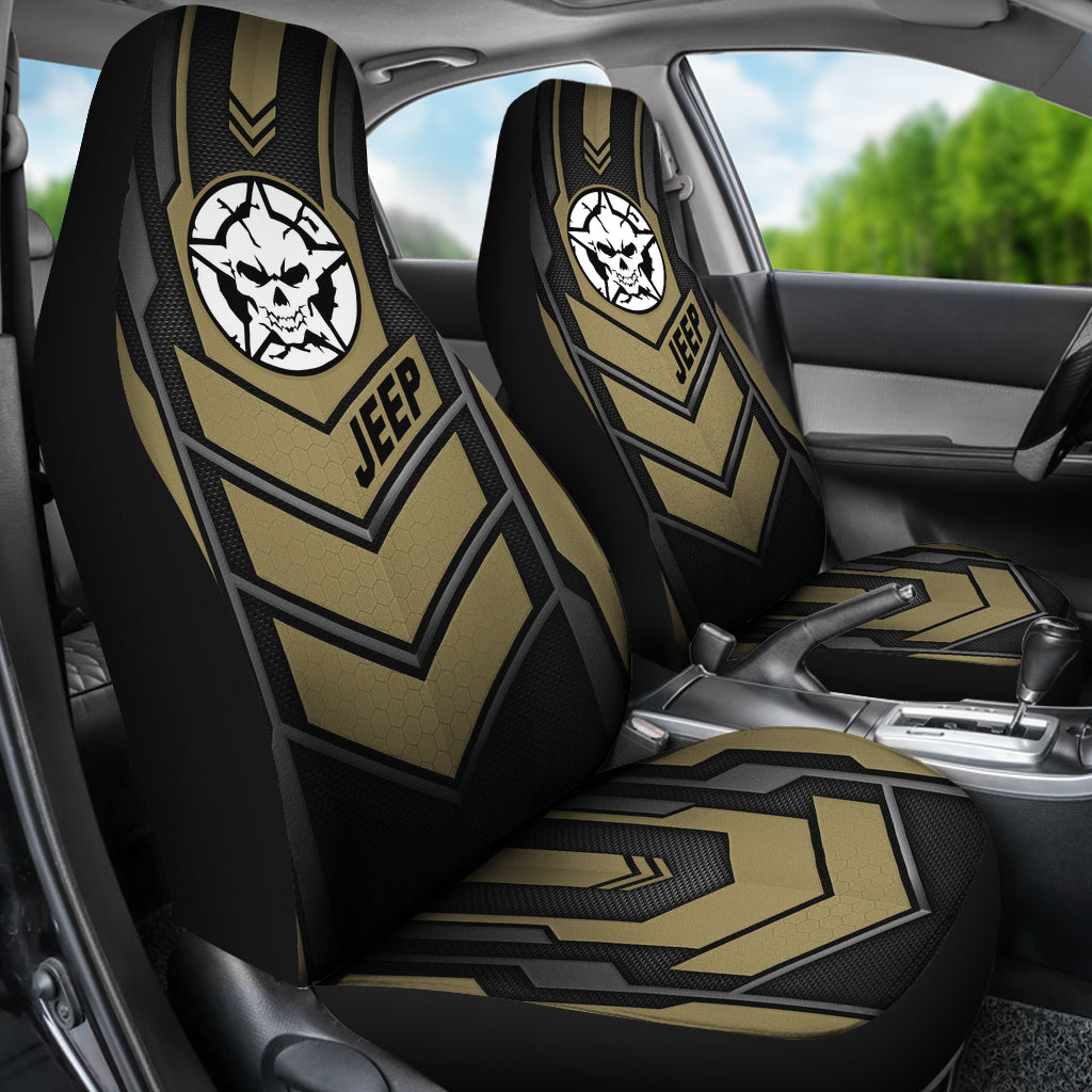 Jeep Skull Gobi Color Car Seat Covers Car Accessories Ci220602-17