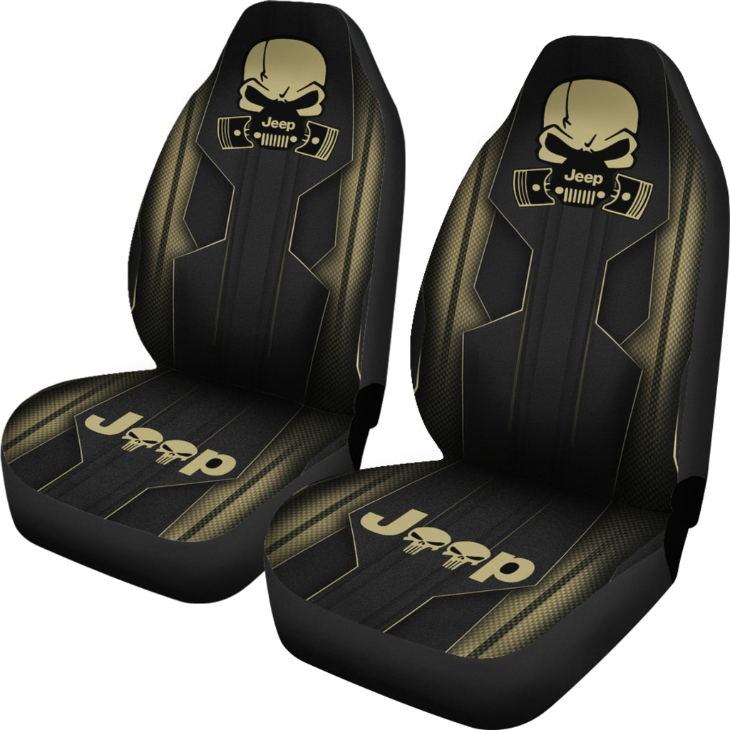 Jeep Skull Gobi Color Car Seat Covers Car Accessories Ci220602-02