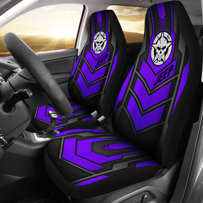 Jeep Skull Xtreme Purple Pearl Color Car Seat Covers Car Accessories Ci220602-13