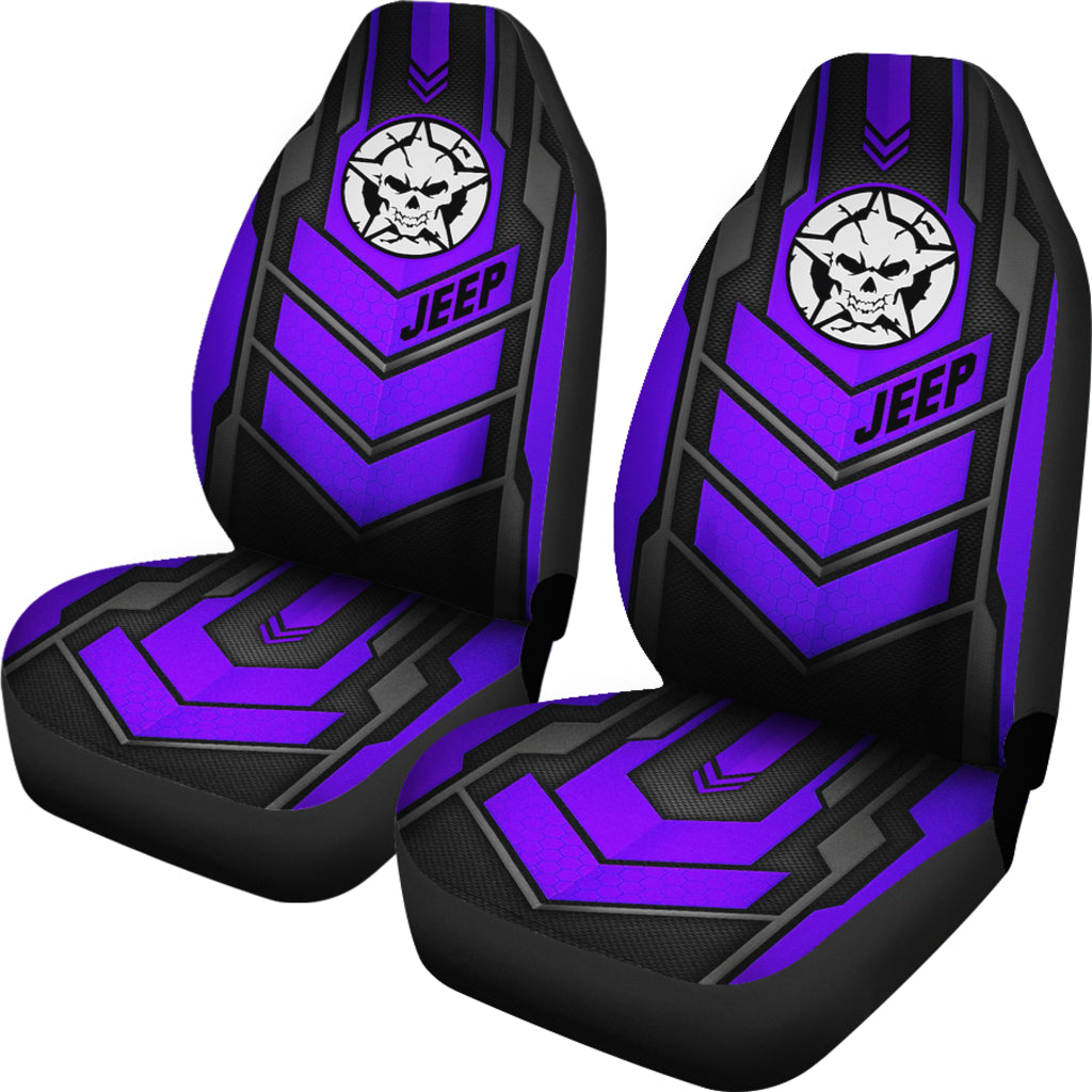 Jeep Skull Xtreme Purple Pearl Color Car Seat Covers Car Accessories Ci220602-13