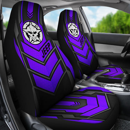 Jeep Skull Xtreme Purple Pearl Color Car Seat Covers Car Accessories Ci220602-13