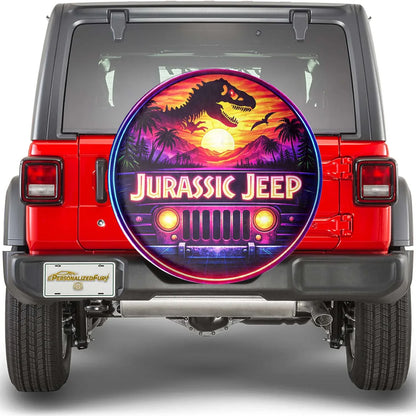 Jeep Spare Tire Cover – Jurassic Park Leather Wheel Cover - Car Accessories - PersonalizedFury