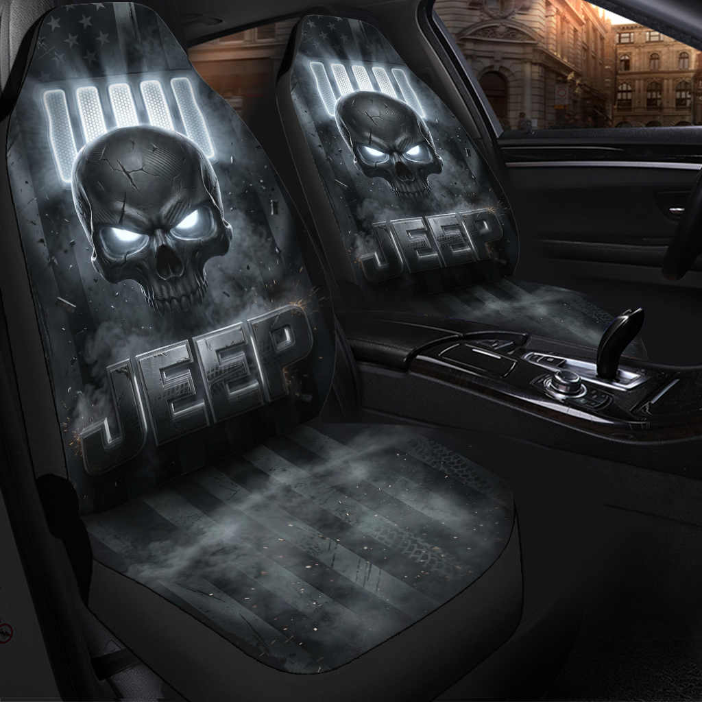 Jeep Usa Flag Car Seat Covers – Punisher Skull Front Seats