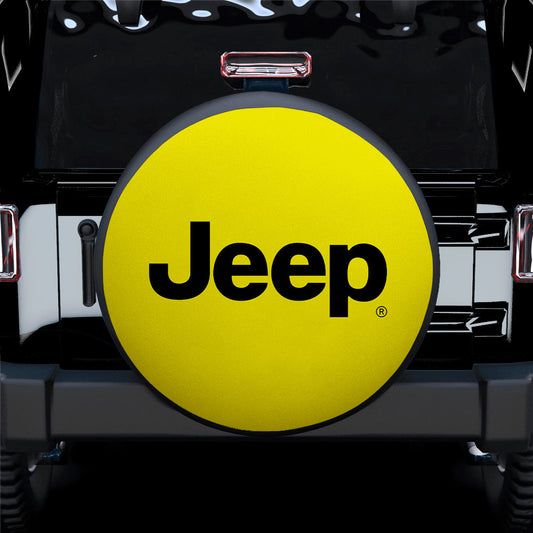 Jeep Yellow Car Spare Tire Cover