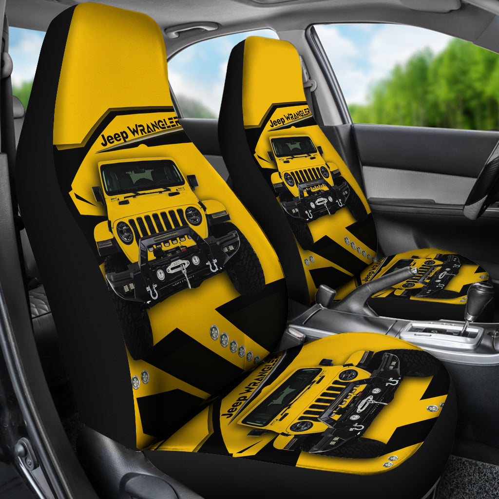 Jeep Yellow Car Seat Covers