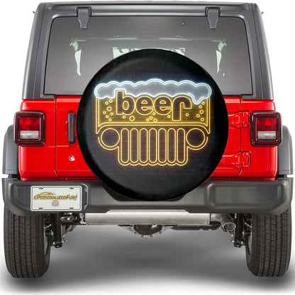Beer Jeep Spare Tire Cover - PersonalizedFury