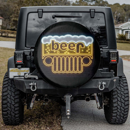 Beer Jeep Spare Tire Cover - PersonalizedFury
