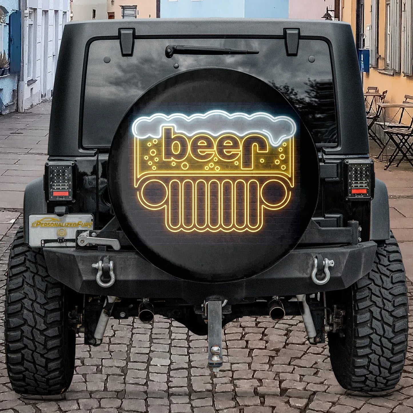 Beer Jeep Spare Tire Cover - PersonalizedFury