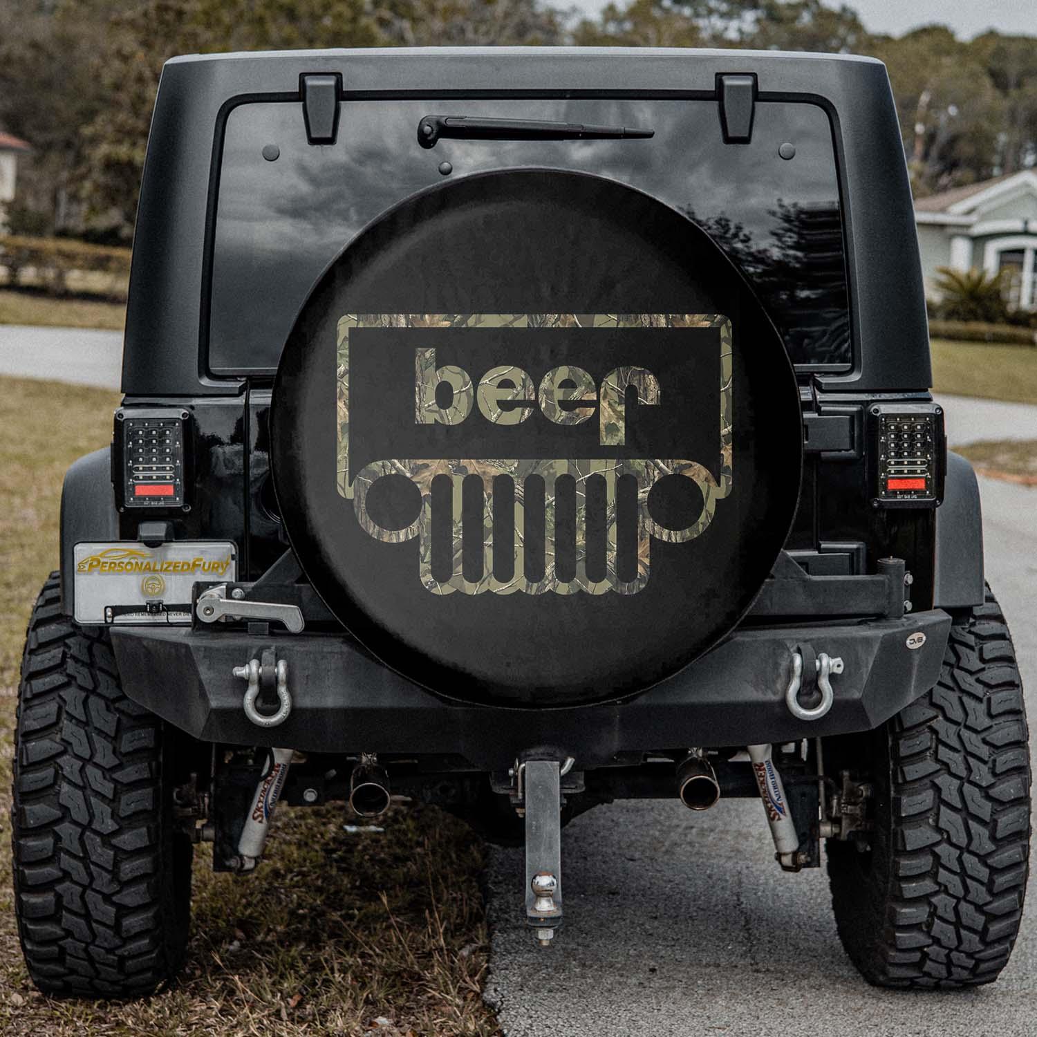Jeep Beer Square Tire Cover – Hunting Jeep Accessories - PersonalizedFury