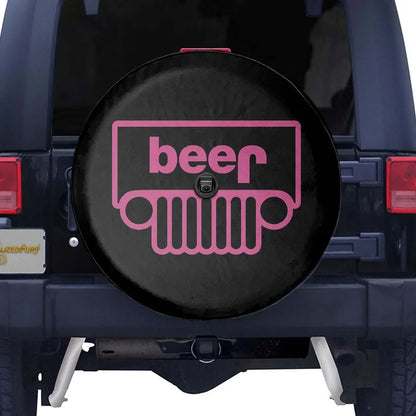 Jeep Beer Square Tire Cover – Funny Jeep Pink Accessories - PersonalizedFury