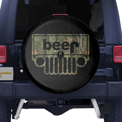Jeep Beer Square Tire Cover – Funny Hunting Jeep - PersonalizedFury