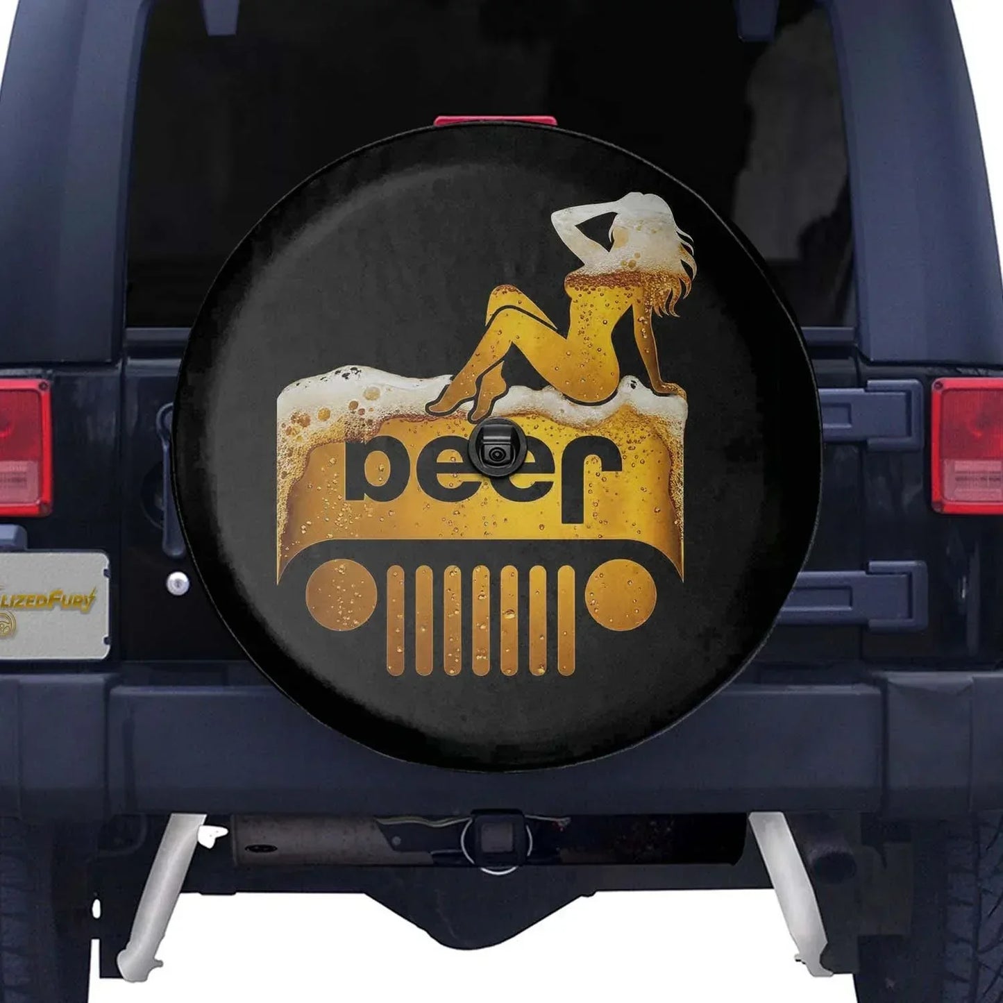 Jeep Beer Square Tire Cover – Funny Jeep Sexy Girl Accessories - PersonalizedFury