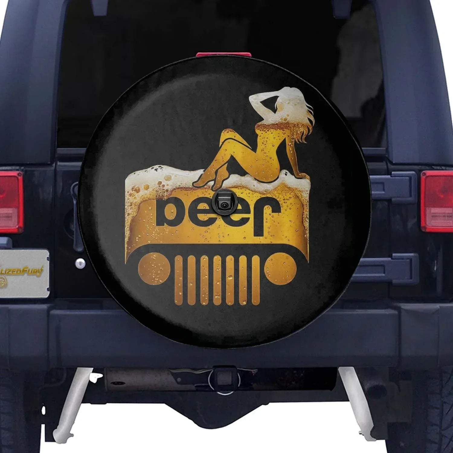 Jeep Beer Square Tire Cover – Funny Jeep Sexy Girl Accessories - PersonalizedFury