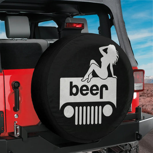 Jeep Beer Square Tire Cover – Funny Sexy Girl Jeep Accessories - PersonalizedFury