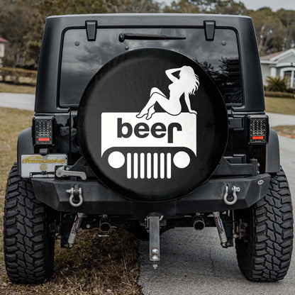 Jeep Beer Square Tire Cover – Funny Sexy Girl Jeep Accessories - PersonalizedFury