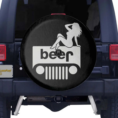 Jeep Beer Square Tire Cover – Funny Sexy Girl Jeep Accessories - PersonalizedFury