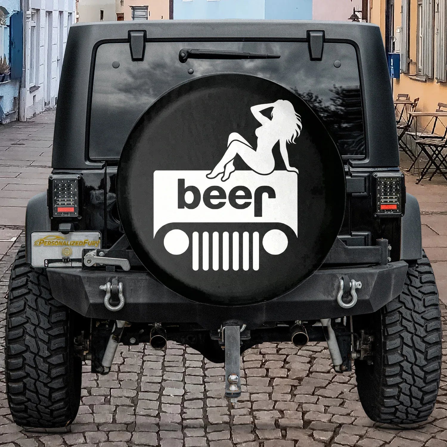 Jeep Beer Square Tire Cover – Funny Sexy Girl Jeep Accessories - PersonalizedFury