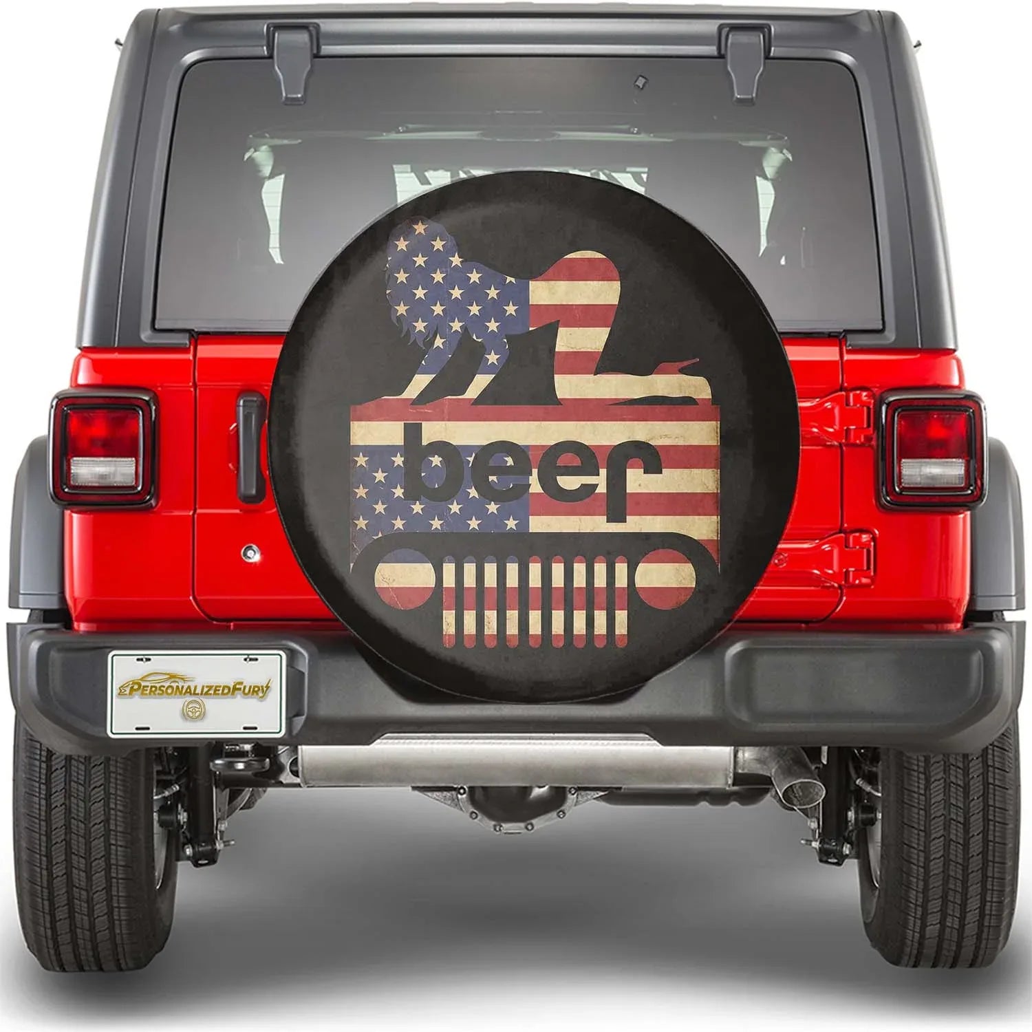 Jeep Beer Square Tire Cover – Funny Sexy Girl Jeep Usa Flag Accessories - PersonalizedFury