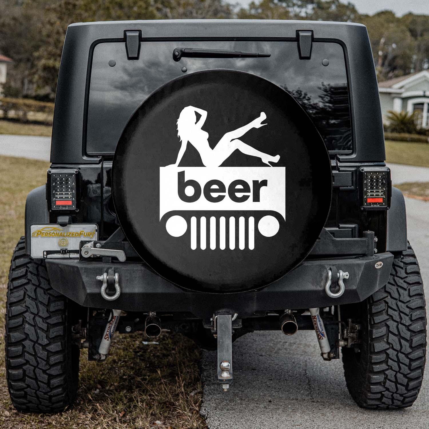 Jeep Beer Square Tire Cover – Sexy Girl Jeep Accessories - PersonalizedFury