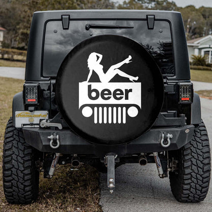 Jeep Beer Square Tire Cover – Sexy Girl Jeep Accessories - PersonalizedFury