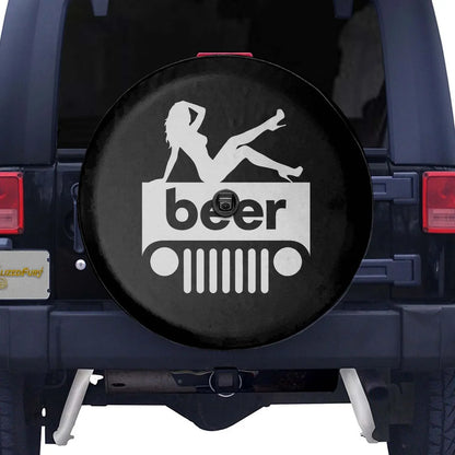 Jeep Beer Square Tire Cover – Sexy Girl Jeep Accessories - PersonalizedFury