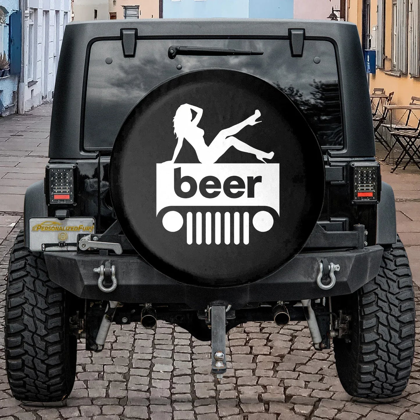 Jeep Beer Square Tire Cover – Sexy Girl Jeep Accessories - PersonalizedFury